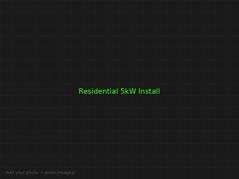 Residential 5kW hybrid install — Karen, Nairobi
