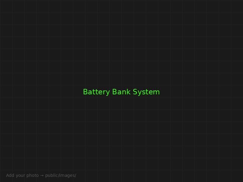 Battery bank — BYD LiFePO4 backup system